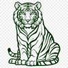 Unique Tiger In DXF Format - Free Download