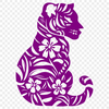 Big Cat Illustration In SVG, PNG, PDF And DXF File Formats