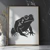 Simple Toad SVG Clip Art for Crafting and Printing A simple illustration of a toad in full body form, suitable for various design purposes.