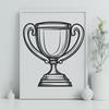 Beautiful Trophy In SVG For Free Download