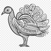 Free Ornate Turkey Vector Craft File