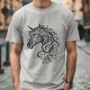 Ornate Unicorn In SVG, PNG, PDF And DXF File Formats - Free