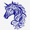 Ornate Unicorn In SVG, PNG, PDF And DXF File Formats - Free