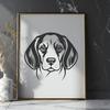 Beautiful Beagle Template - Free SVG Download