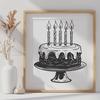 Free Birthday Cake In DXF For Free Download