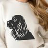 Beautiful Cocker Spaniel In PDF And PNG