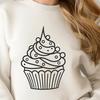 Artistic Cupcake Printable Image