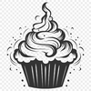 Artistic Cupcake - Vinyl DXF