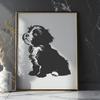 Beautiful Sitting Havanese Vector Illustration