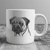 Beautiful Pug In PNG & SVG