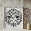 Free Sloth - Laser SVG