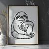 Unique Sloth Drawing PNG - Free Download