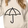 Stylized Umbrella Illustration A simple line drawing of an umbrella, suitable for vector art and design projects.