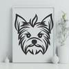 Beautiful Yorkshire Terrier Template