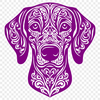 Weimaraner Printable Image In DXF File Format For Free Download