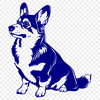 Artistic Welsh Corgi In PNG For Free Download