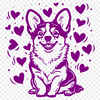 Stunning Sitting Welsh Corgi Vector Art