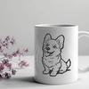 Unique Sitting Welsh Corgi Design