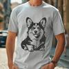 Stunning Laying Welsh Corgi - DXF