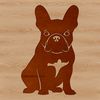 Sitting French Dog Breed Illustration A sitting French bulldog, a popular breed of dog, depicted as a vector image.