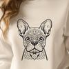 Ornate French Bulldog In PDF For Free Download