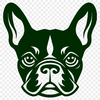 French Bulldog Printable Image In DXF File Format For Free Download