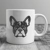 Artistic French Bulldog - Glowforge PNG