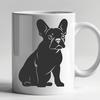 Free Unique French Bulldog Vector Craft File DXF - Commercial Use