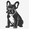 Beautiful French Bulldog SVG - Free Commercial Use Download