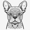 Ornate French Bulldog In PDF For Free Download