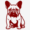 Creative French Bulldog - DXF For Commercial Use