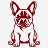 Beautiful French Bulldog DXF