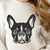 French Bulldog Printable Image In DXF File Format For Free Download