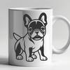 Creative Standing French Bulldog Design