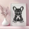 Artistic French Bulldog - For Cricut Project