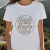 A quote about the value of friendship in a simple vector design.