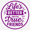 A collection of inspirational quotes about friendship in vector format, suitable for various digital applications.