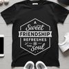 Inspirational quote about friendship in vector format for personal or commercial use.
