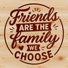 A quote about friendship with clean, minimalist typography, suitable for various DIY projects.