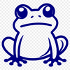 Beautiful Frog Clipart In DXF For Free Download