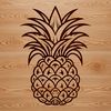 Colorful Pineapple Graphic Design Element A colorful illustration of a pineapple, suitable for various applications including food-related designs.