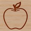 Red Delicious Vector Fruit Illustration A high-resolution illustration of a red apple in vector format.