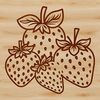 Beautiful Strawberry Graphic A vector illustration of a ripe strawberry with seeds.