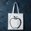 Beautiful SVG Apple Clip Art A stylized illustration of a single red apple.