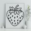 Free Fruit Clip Art SVG A high-quality image of a ripe strawberry, ideal for food-themed clip art.