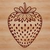 Fresh Red Strawberry Vector Image An isolated vector image of a red strawberry fruit with yellow seeds on the surface.