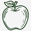 Beautiful Apple SVG Graphic A detailed illustration of a single red apple on a white background.