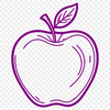 Single Fresh Fruit on White Background An illustration of a single red apple on a white background.