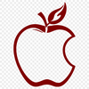 Green Apple SVG Clip Art A single serving of sliced fresh fruit, with a green stem intact, for illustration purposes.