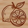 Smooth Lemon Vector Design A yellow citrus fruit with a smooth skin and small stem.